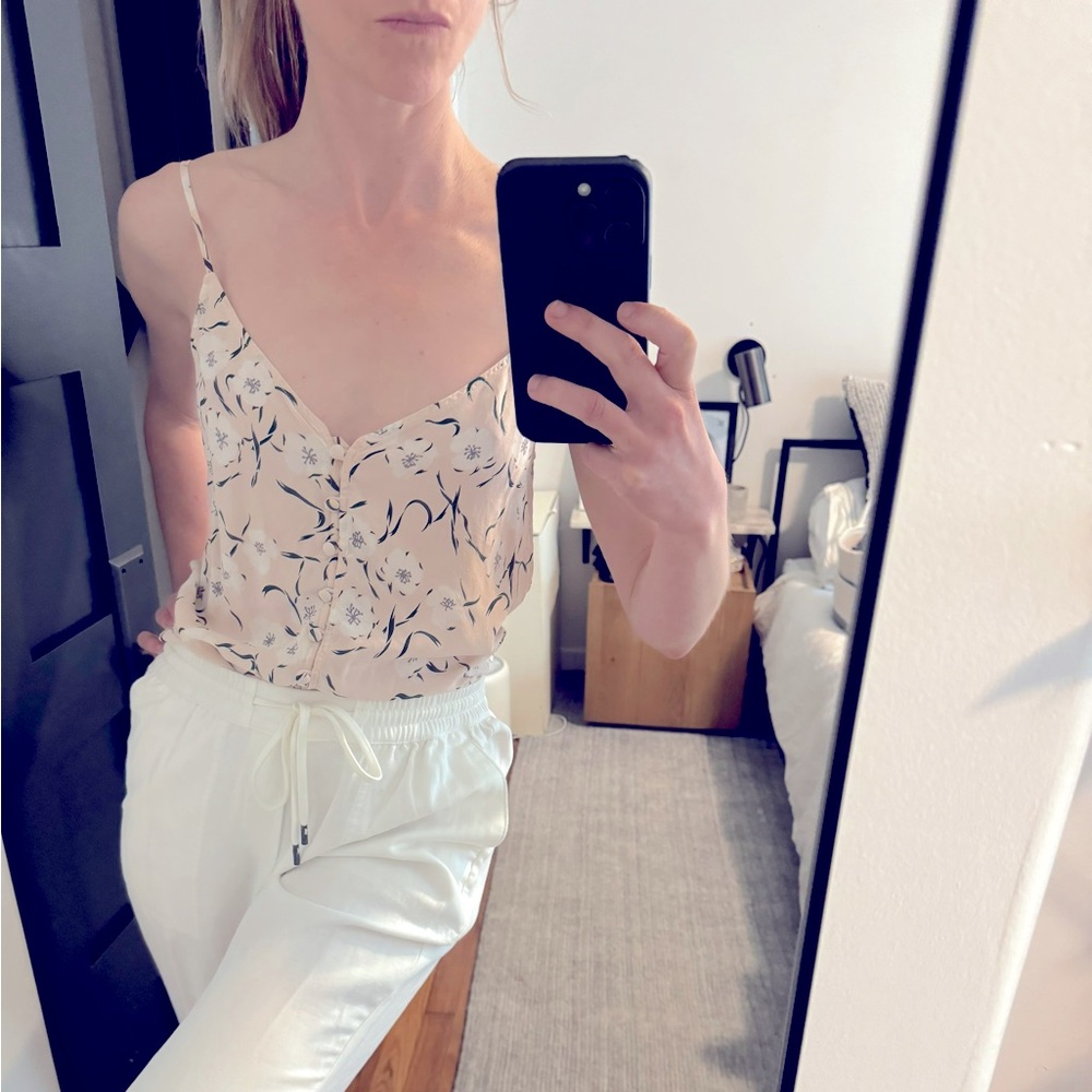 Equipment Femme Silk Button Up Tank. Like new condition.